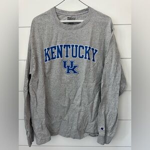 Champion Gray University of Kentucky Long Sleeve Shirt